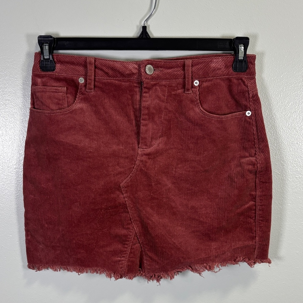 Love Tree Pink Mauve Corduroy Mini‎ Skirt Size Medium